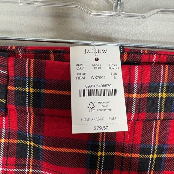 J.Crew Tartan Winnie Pant NWT - Picture 6 of 6